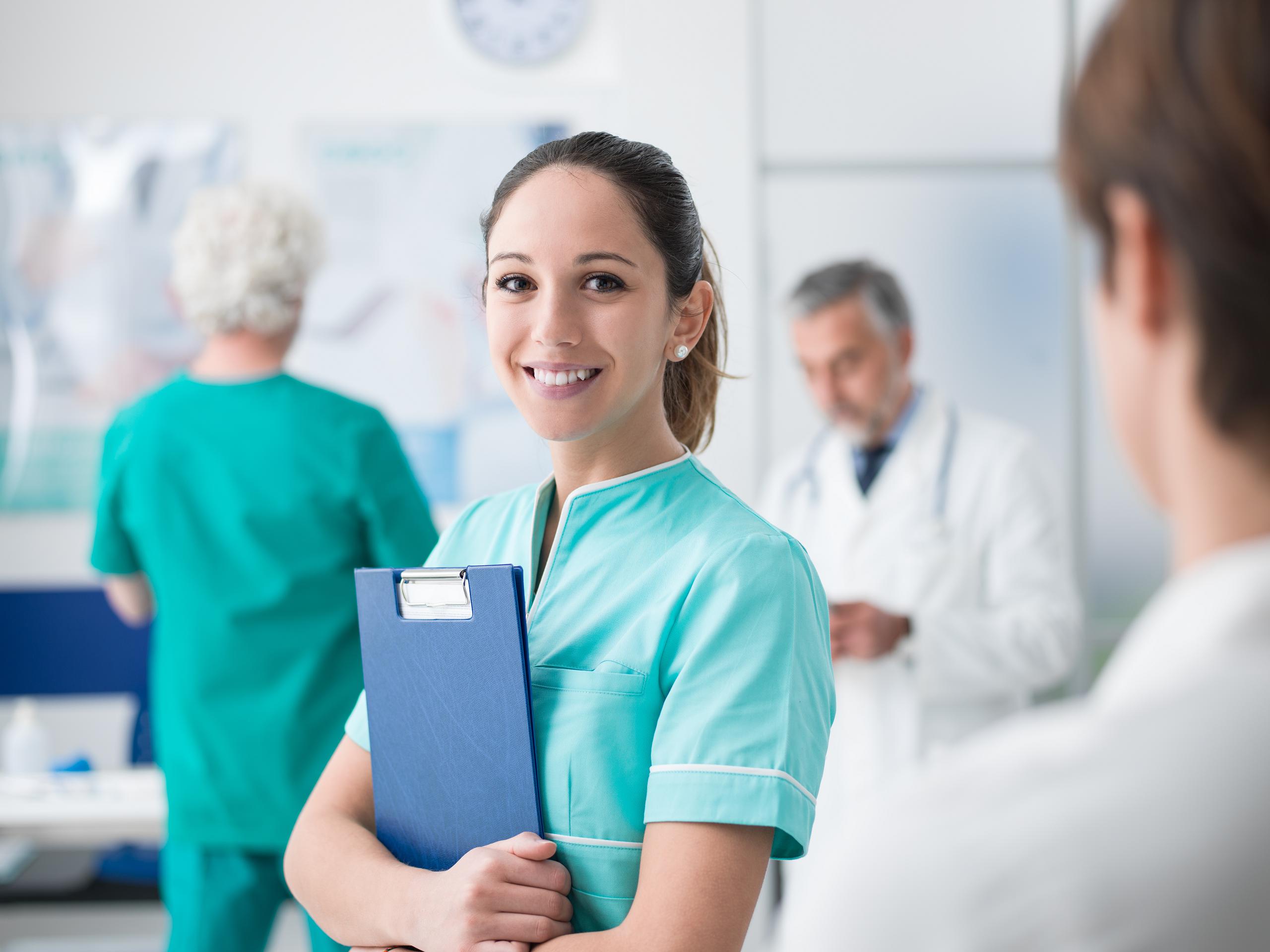 Young,Female,Medical,Student,Working,At,The,Hospital,And,Medical